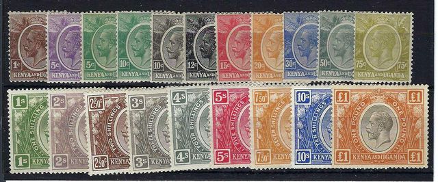 Image of KUT - Kenya & Uganda SG 76/95 MM British Commonwealth Stamp